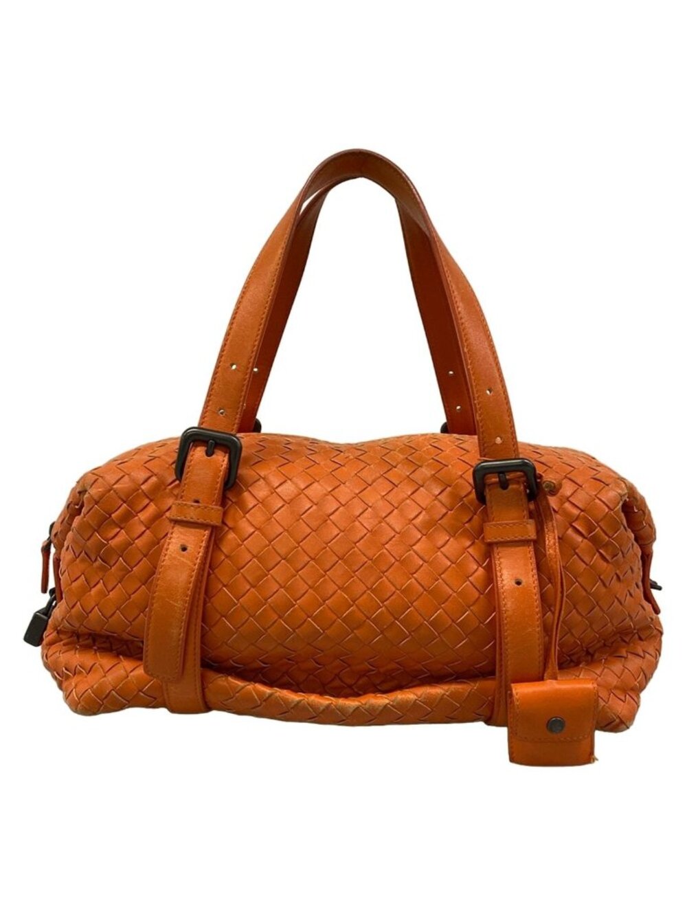 Bottega Veneta Handbag Intrecciato Nappa Montaigne Bag Orange Leather